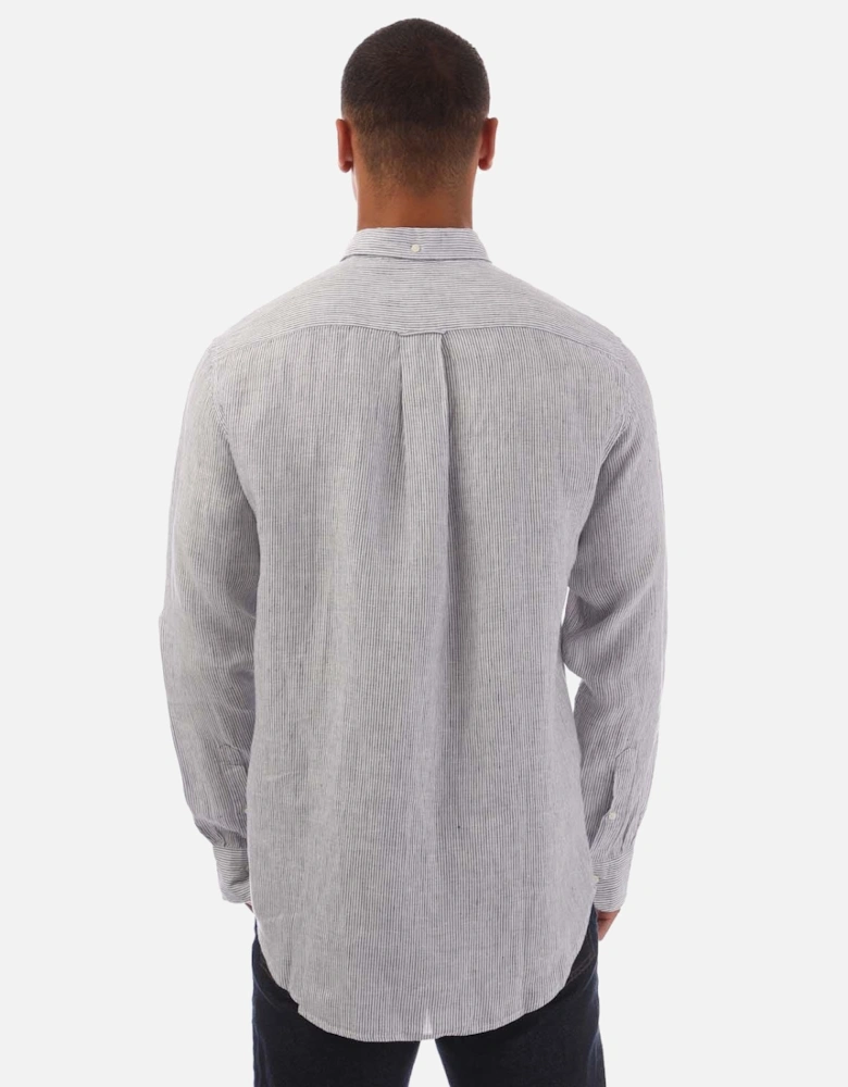 Regular Fit Striped Linen Shirt