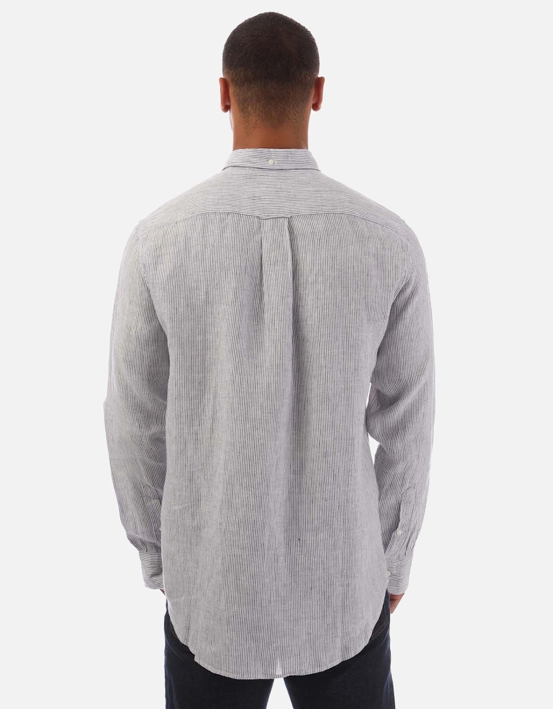 Regular Fit Striped Linen Shirt