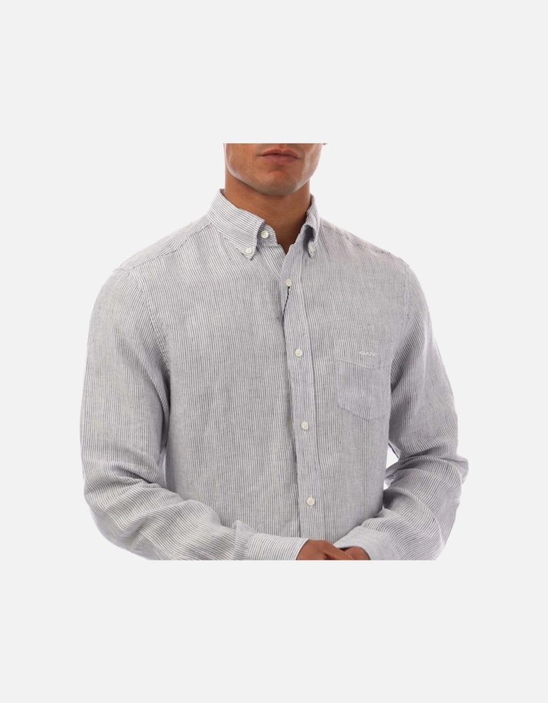 Regular Fit Striped Linen Shirt
