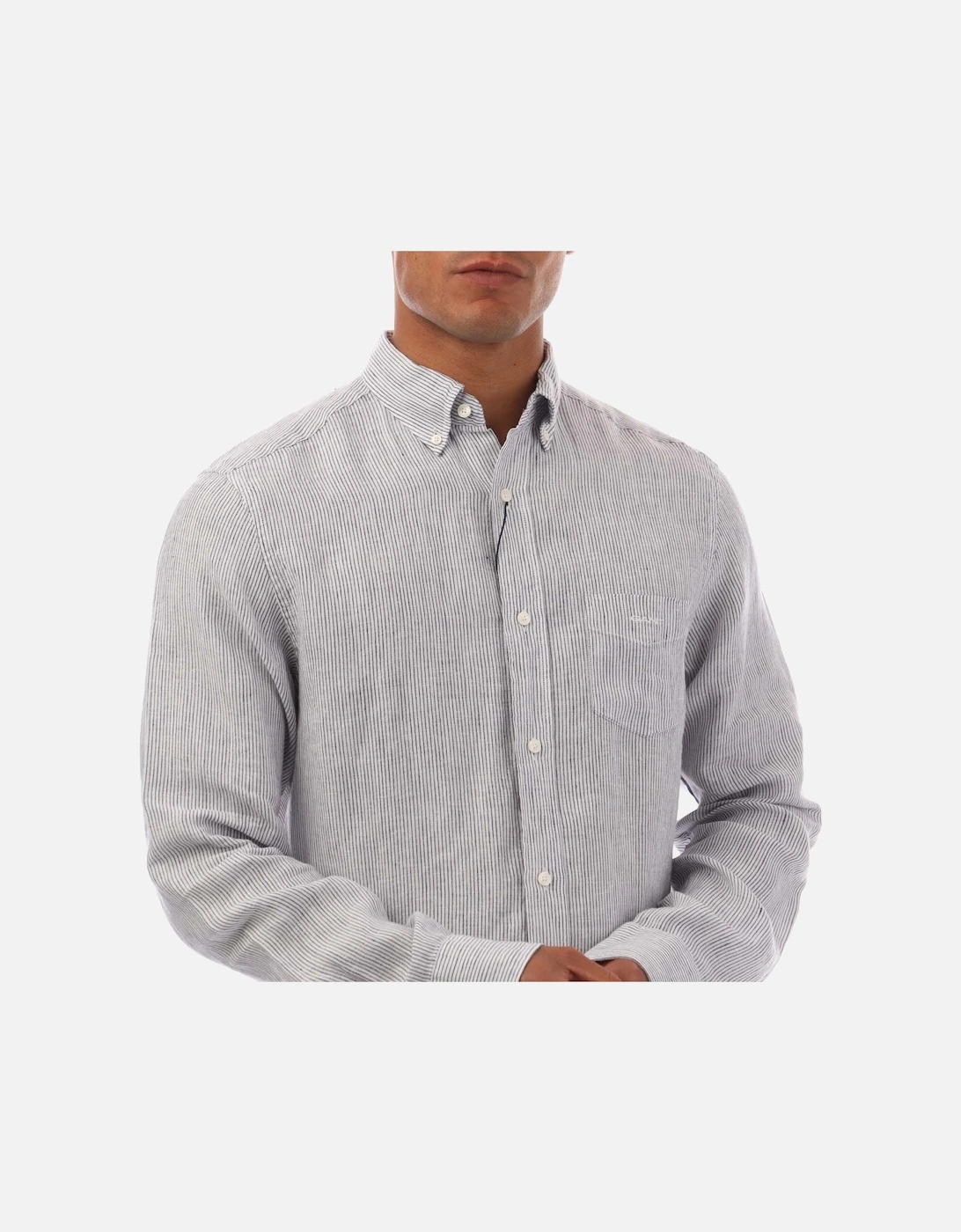 Regular Fit Striped Linen Shirt