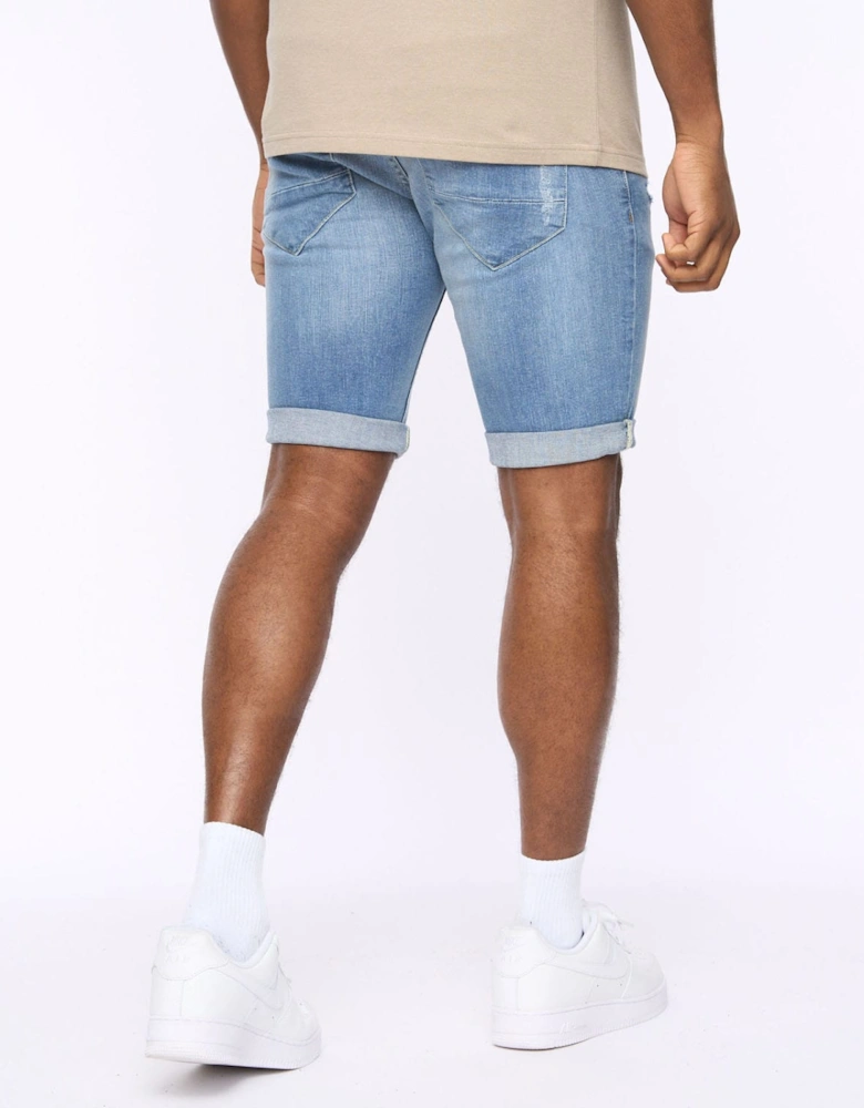 Riptrey Scratch Detail Denim Shorts