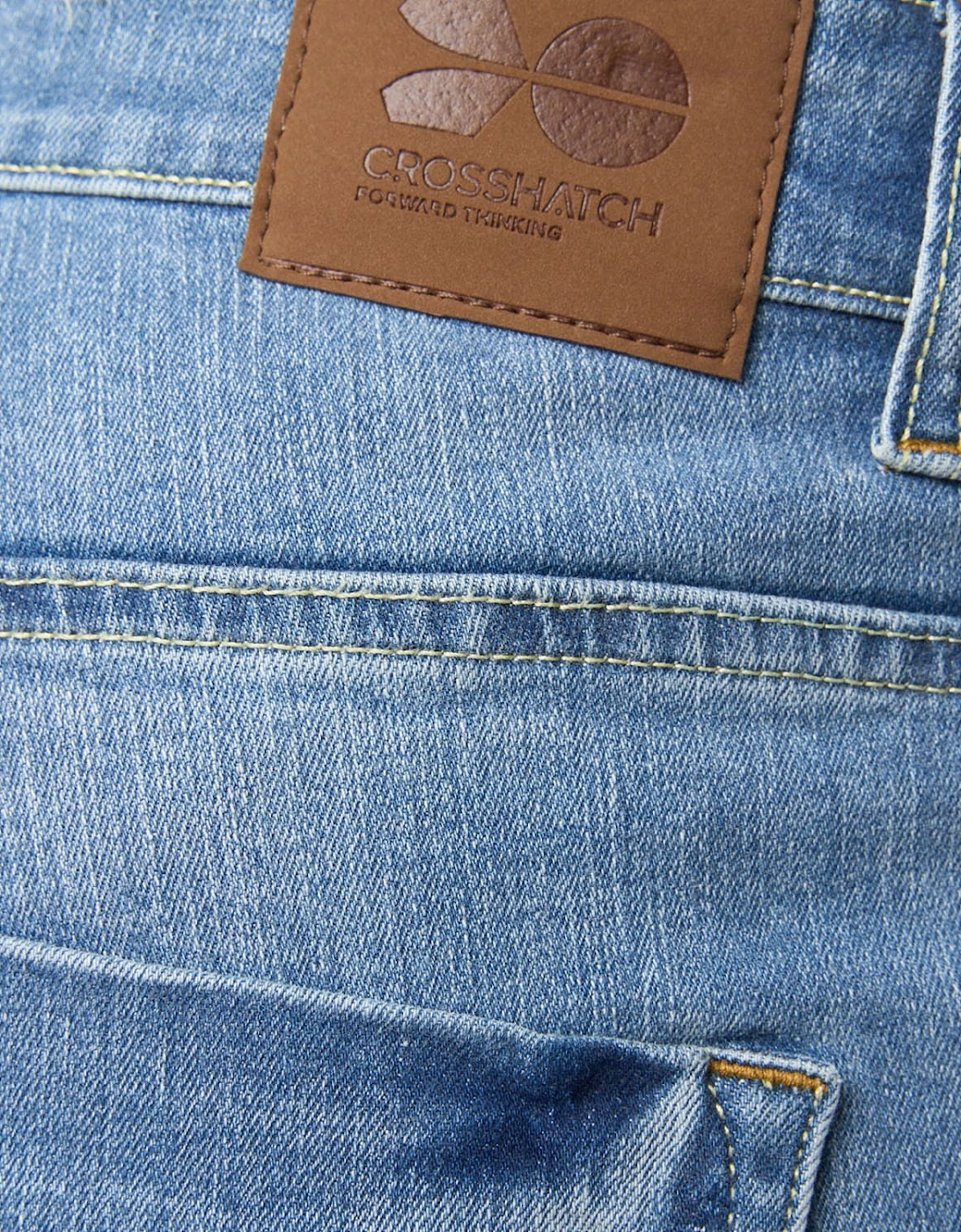 Riptrey Scratch Detail Denim Shorts