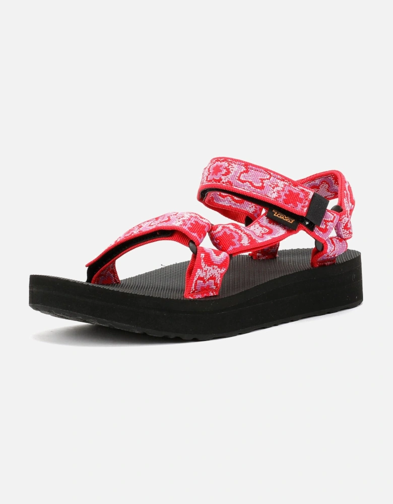 Midform Universal Women's Pink/Purple Floral Sandals