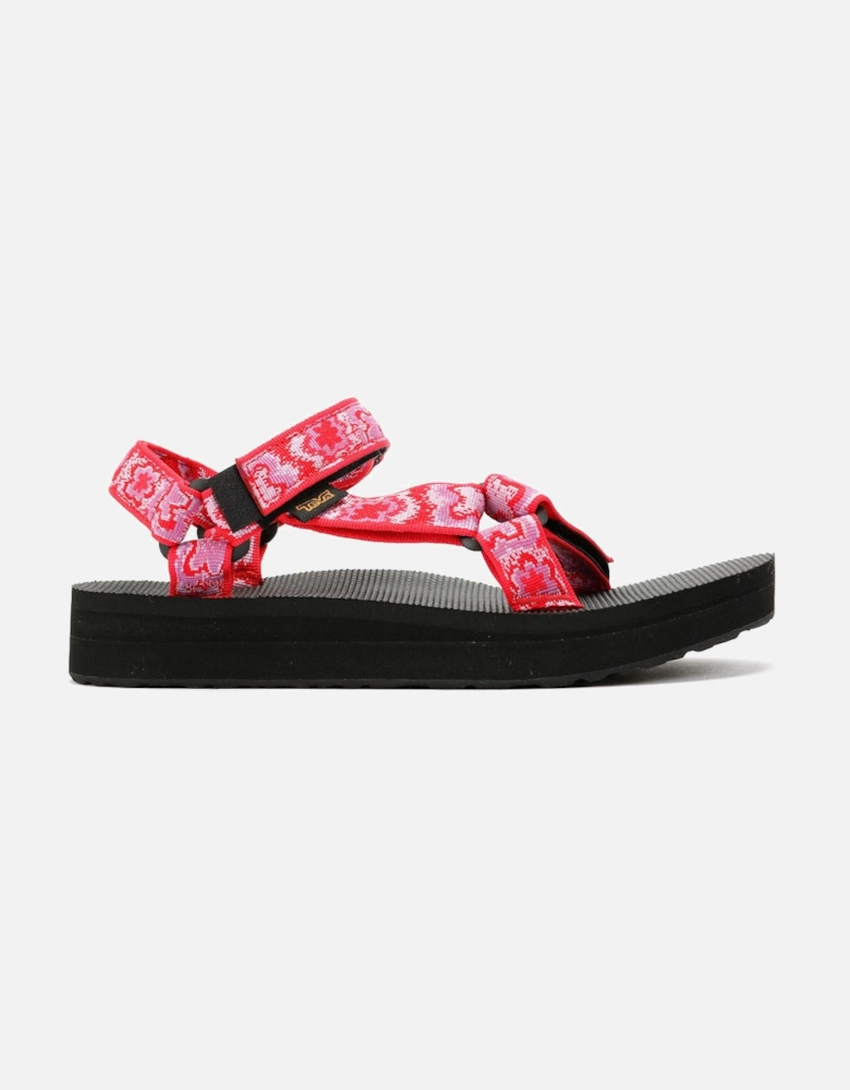 Midform Universal Women's Pink/Purple Floral Sandals