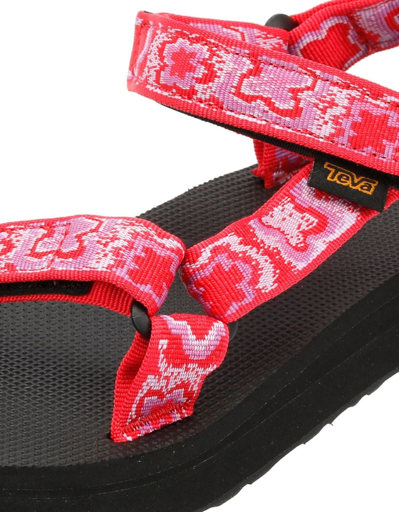 Midform Universal Women's Pink/Purple Floral Sandals