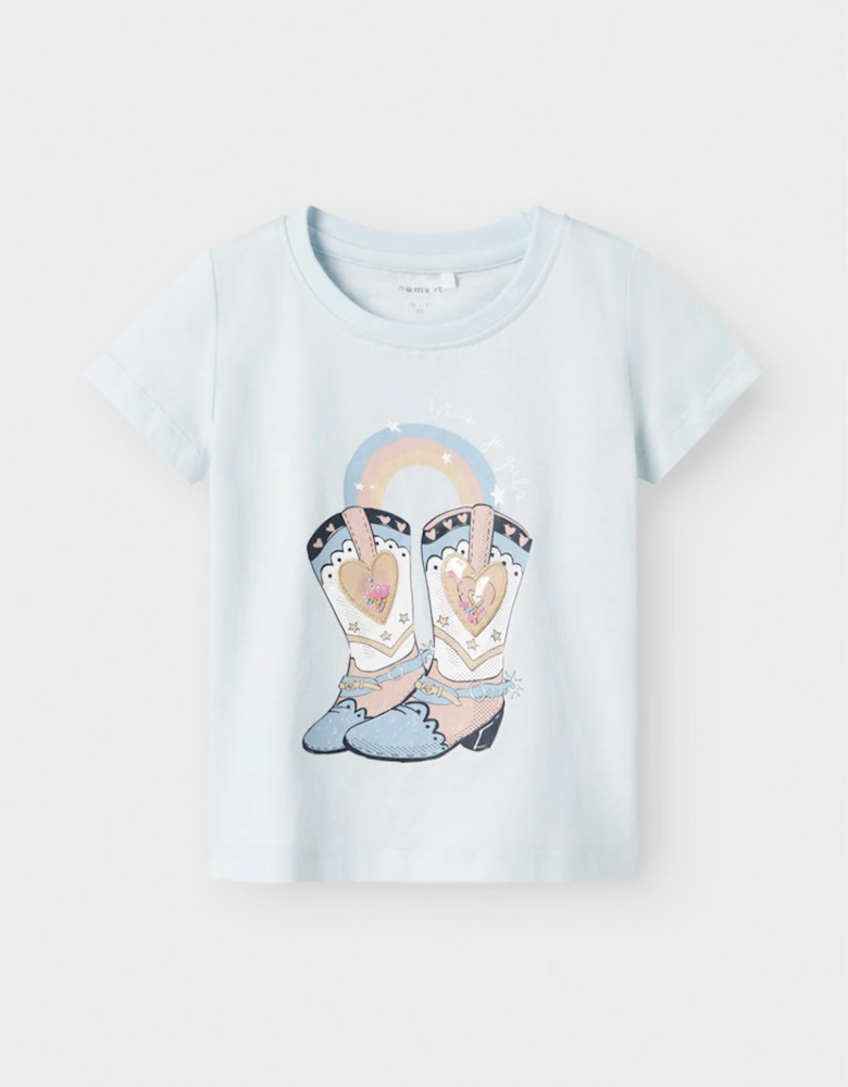 Mini Girl's Kitty Short Sleeve Box Top Country Air