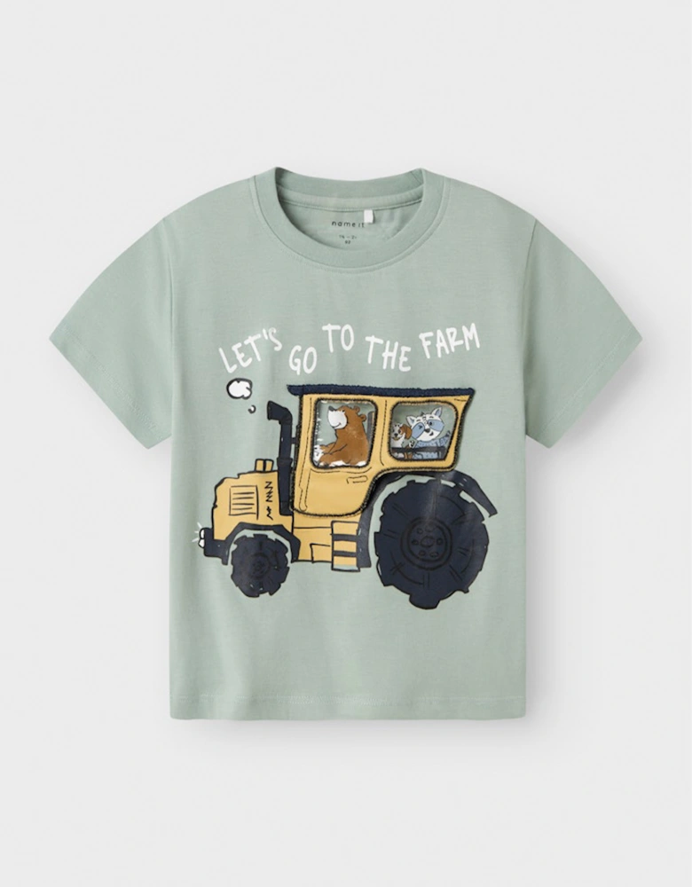 Mini Boy's Lou Short Sleeve Regular Fit Box Top Jadeite