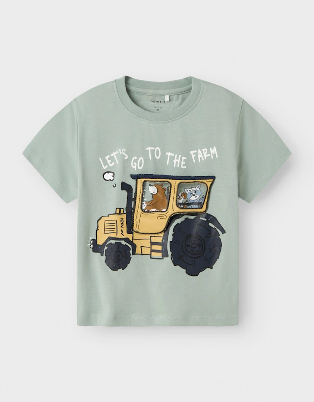 Mini Boy's Lou Short Sleeve Regular Fit Box Top Jadeite, 4 of 3