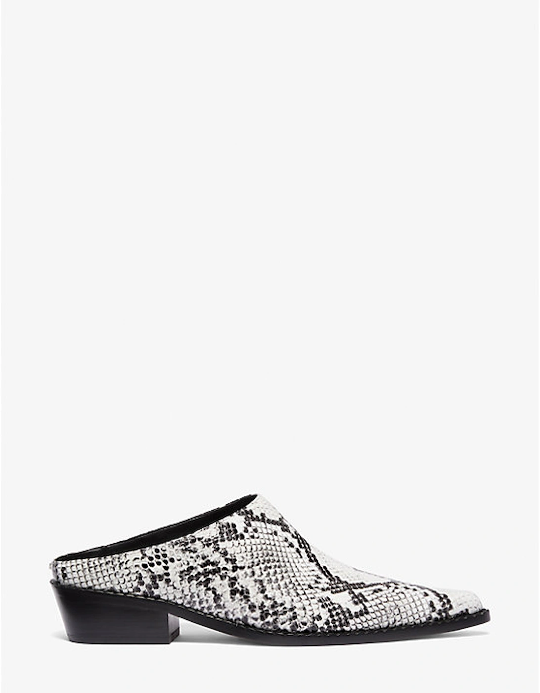 Nash Snake Embossed Leather Mule