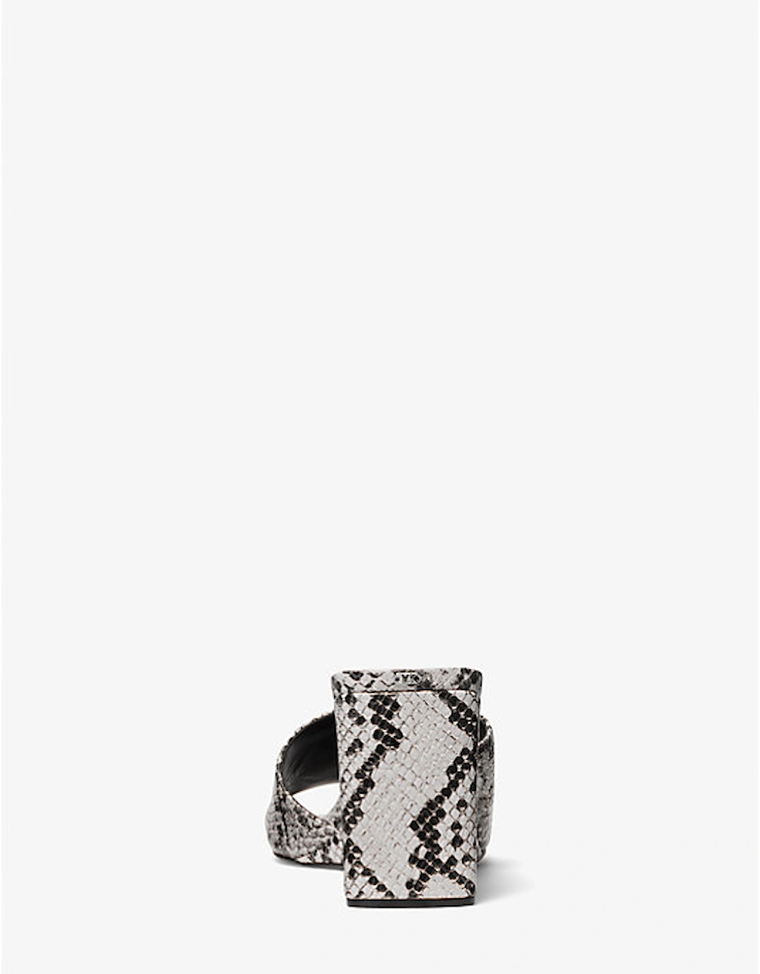 Merriam Snake Embossed Leather Wedge Sandal
