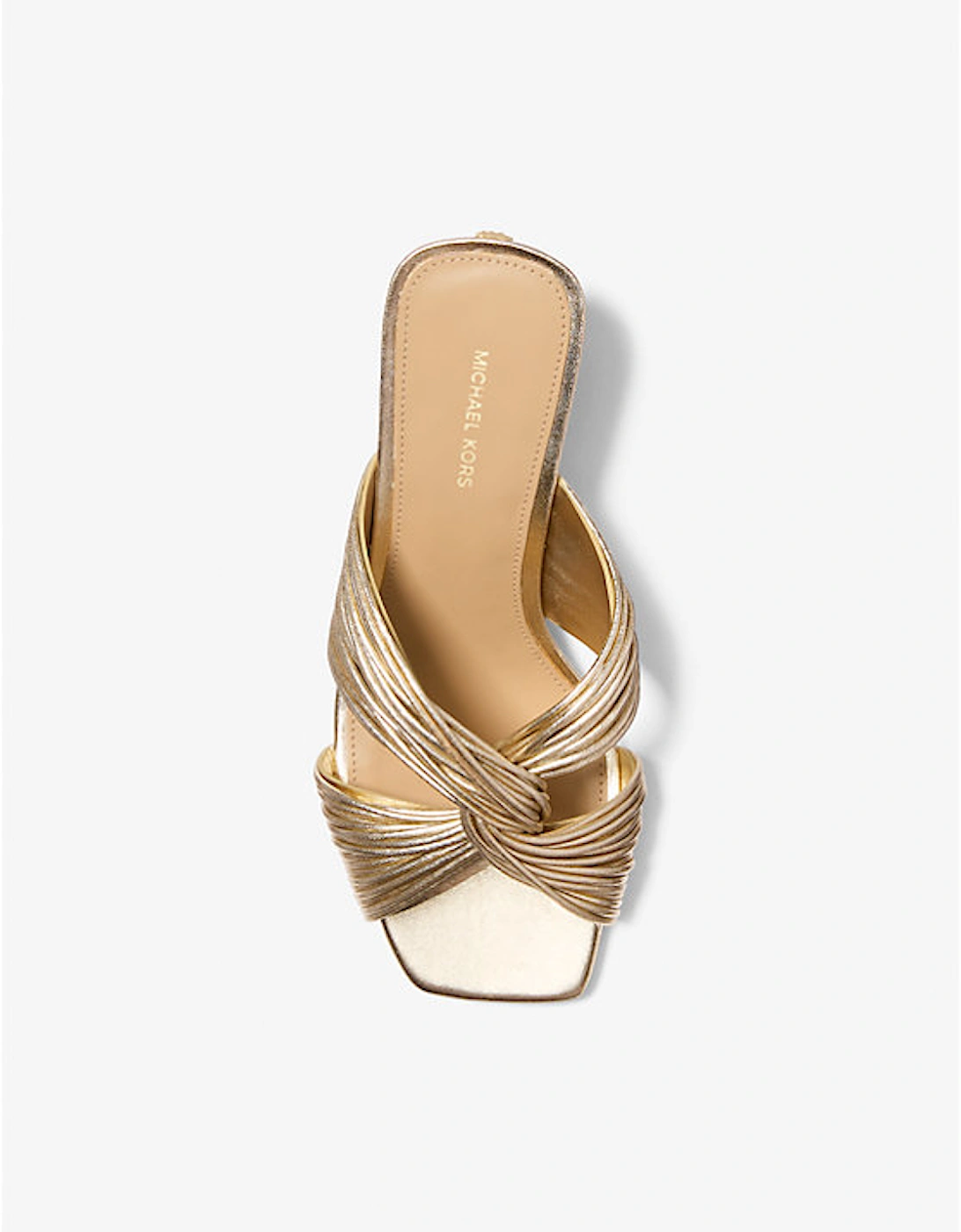 Alessia Metallic Mule Sandal