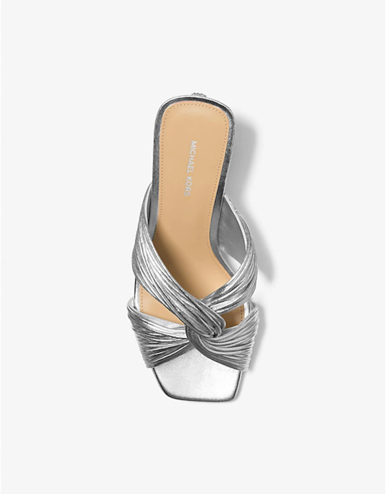 Alessia Metallic Mule Sandal