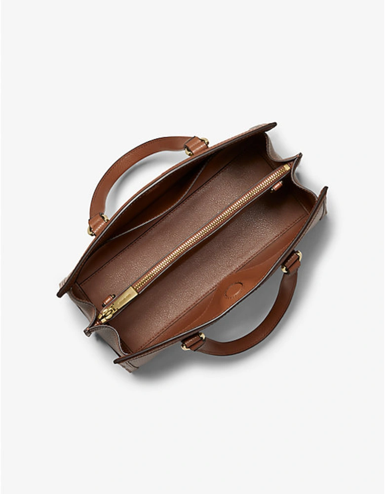Chantal Medium Pebbled Leather Satchel