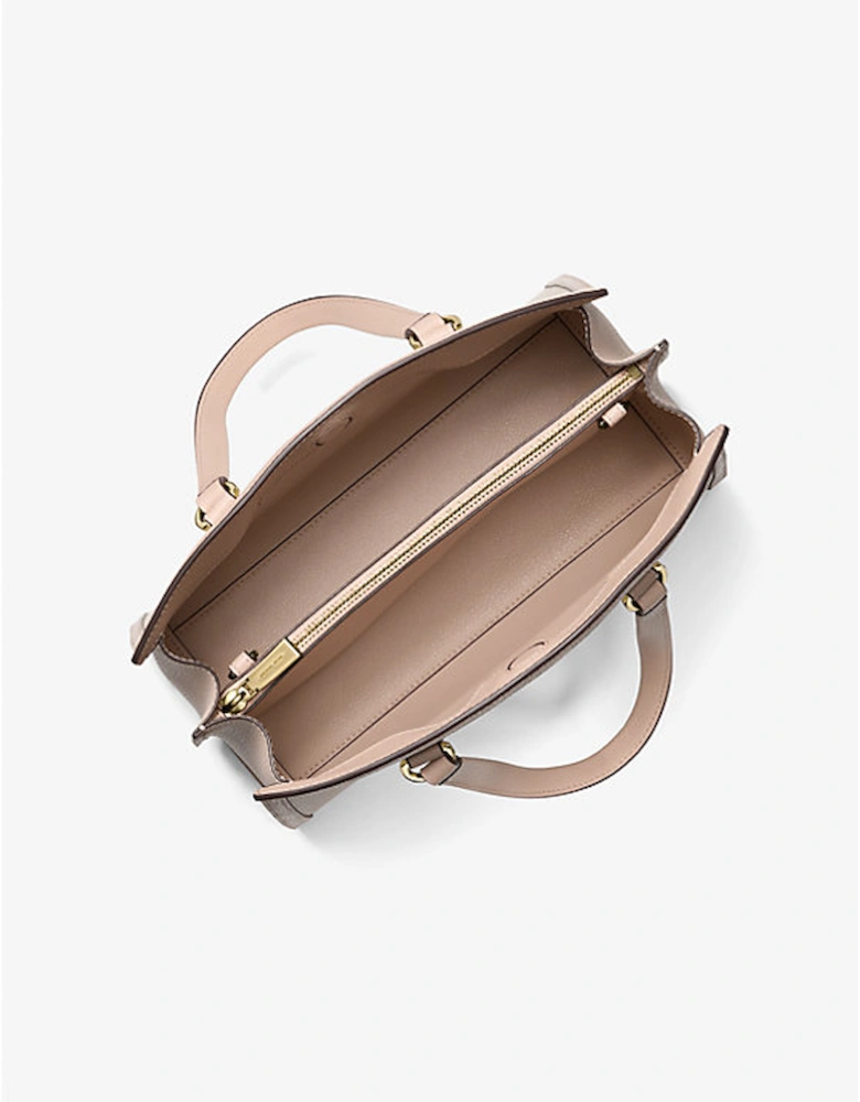 Chantal Medium Pebbled Leather Satchel