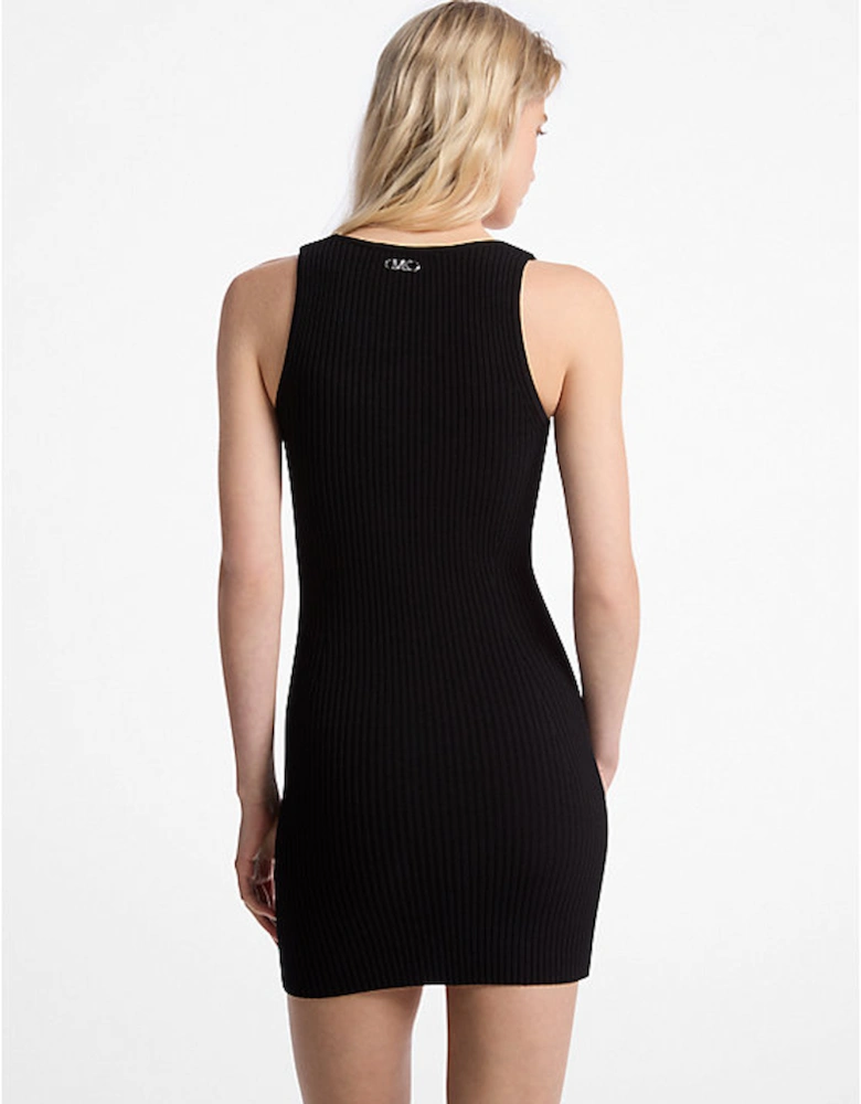Ribbed Stretch Viscose Tank Dress