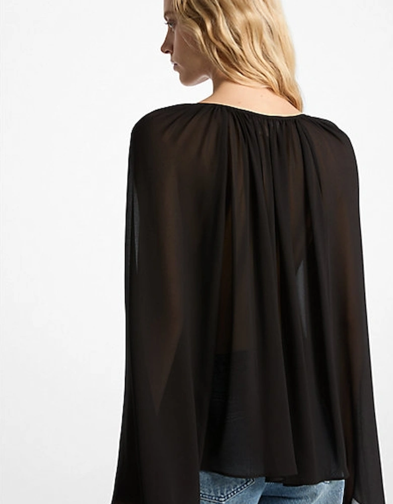 Georgette V-Neck Blouse