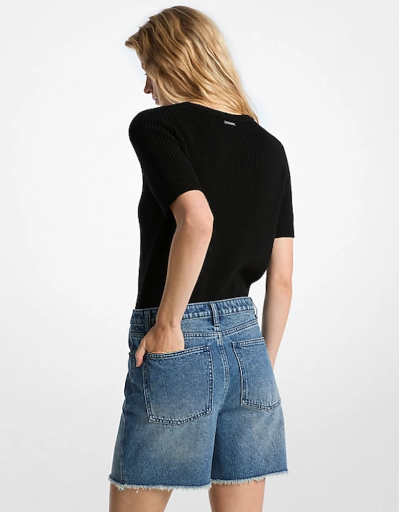 Boyfriend Denim Shorts