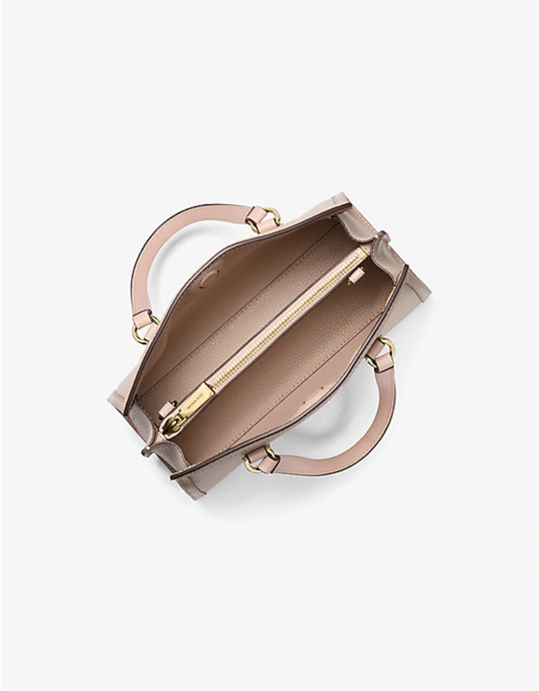 Chantal Small Pebbled Leather Messenger Bag