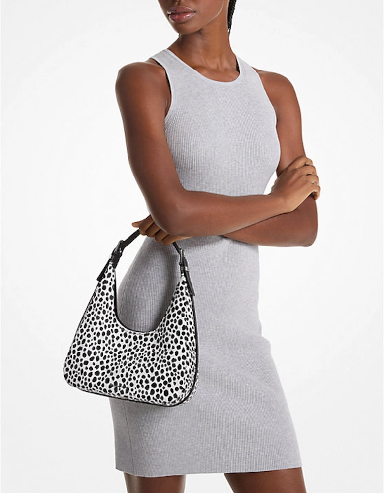Nolita Small Cheetah Print Calf Hair Hobo Shoulder Bag