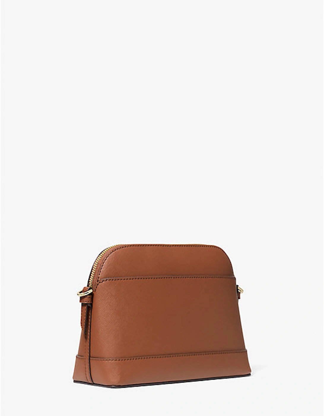 Large Saffiano Leather Dome Crossbody Bag