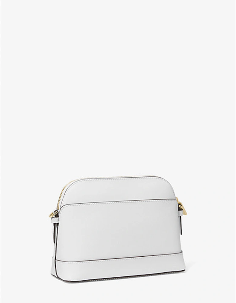Large Saffiano Leather Dome Crossbody Bag