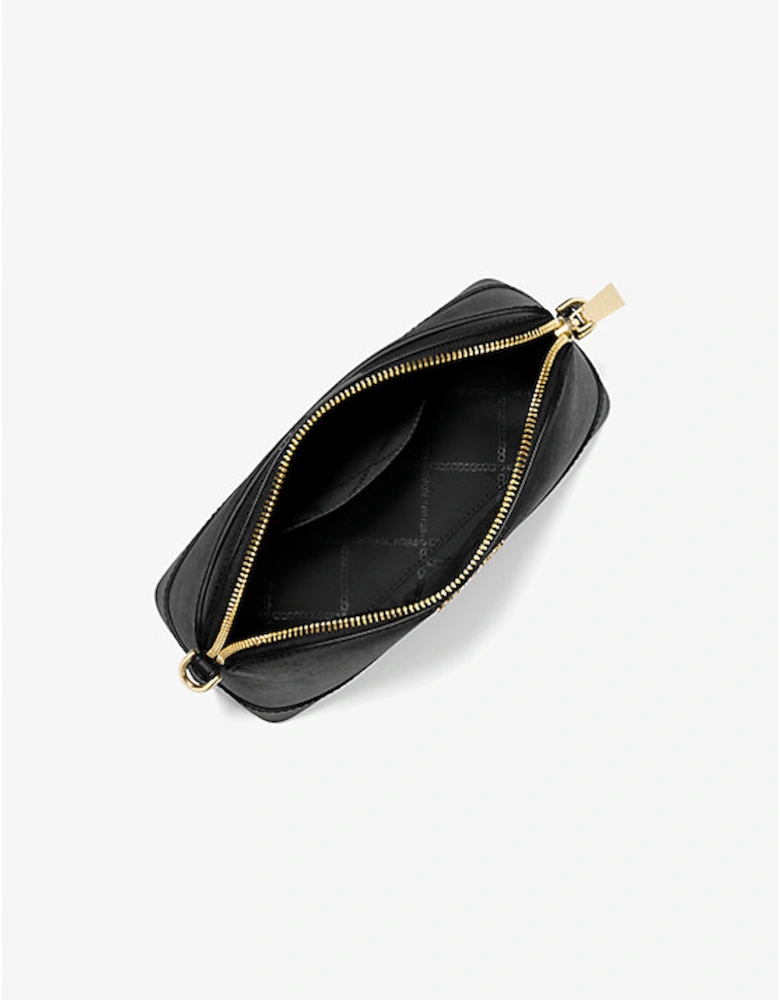 Large Saffiano Leather Dome Crossbody Bag