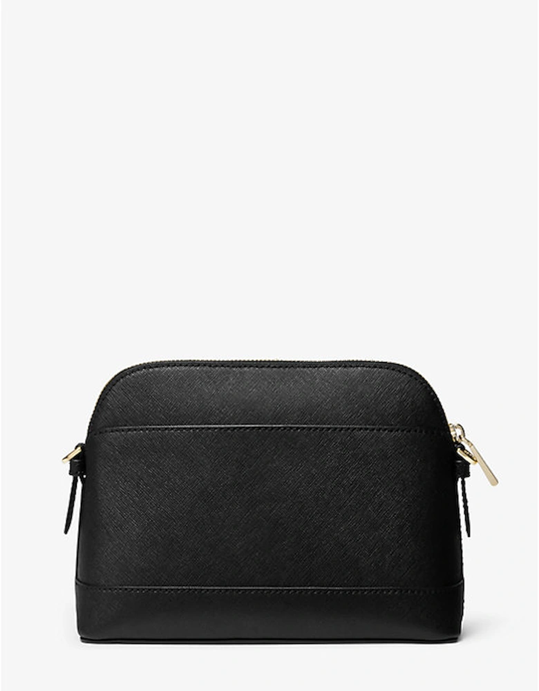 Large Saffiano Leather Dome Crossbody Bag