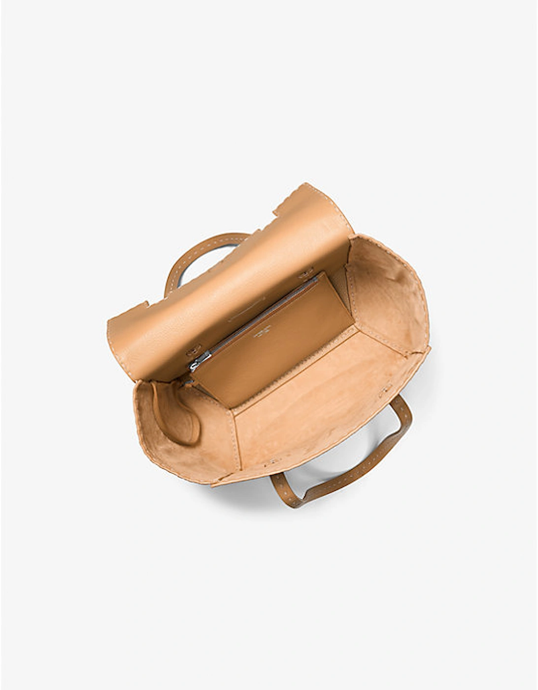 Sophia Hand-Stitched Pebbled Leather Satchel