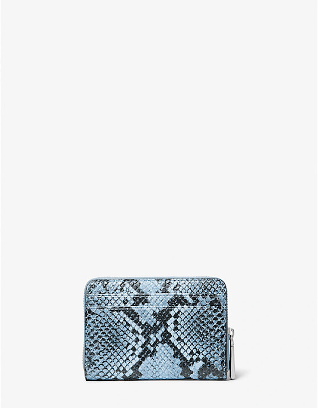 Jet Set Small Snake Embossed Leather Wallet