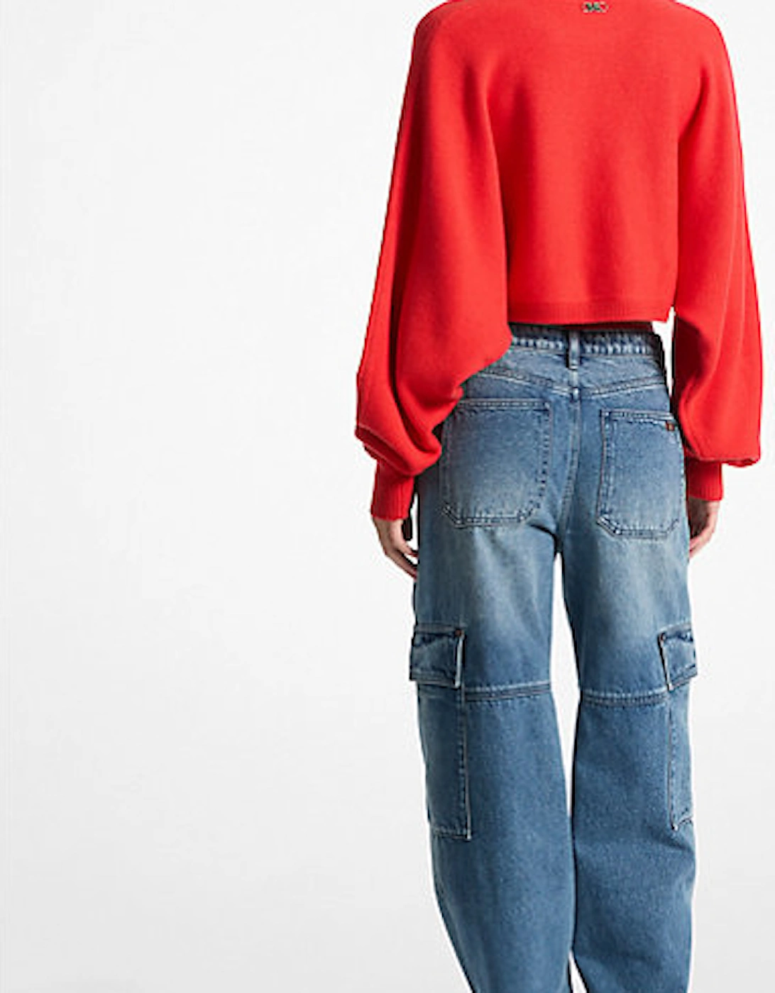 Wool Dolman-Sleeve Sweater