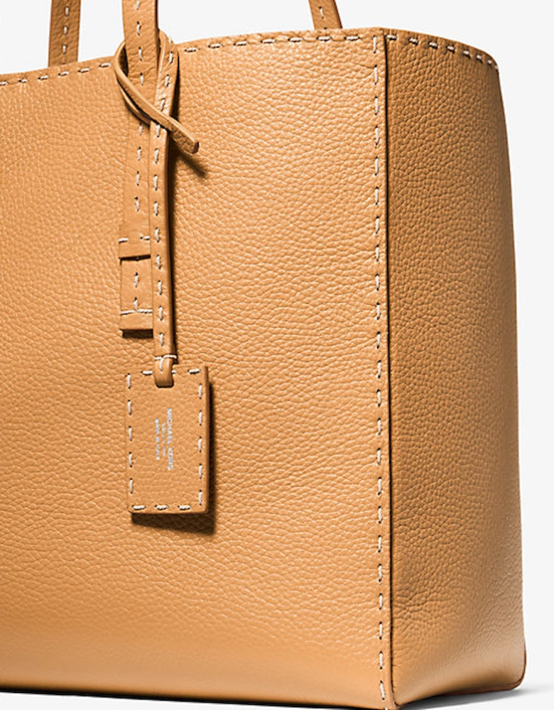 Sharon Hand-Stitched Pebbled Leather Tote Bag