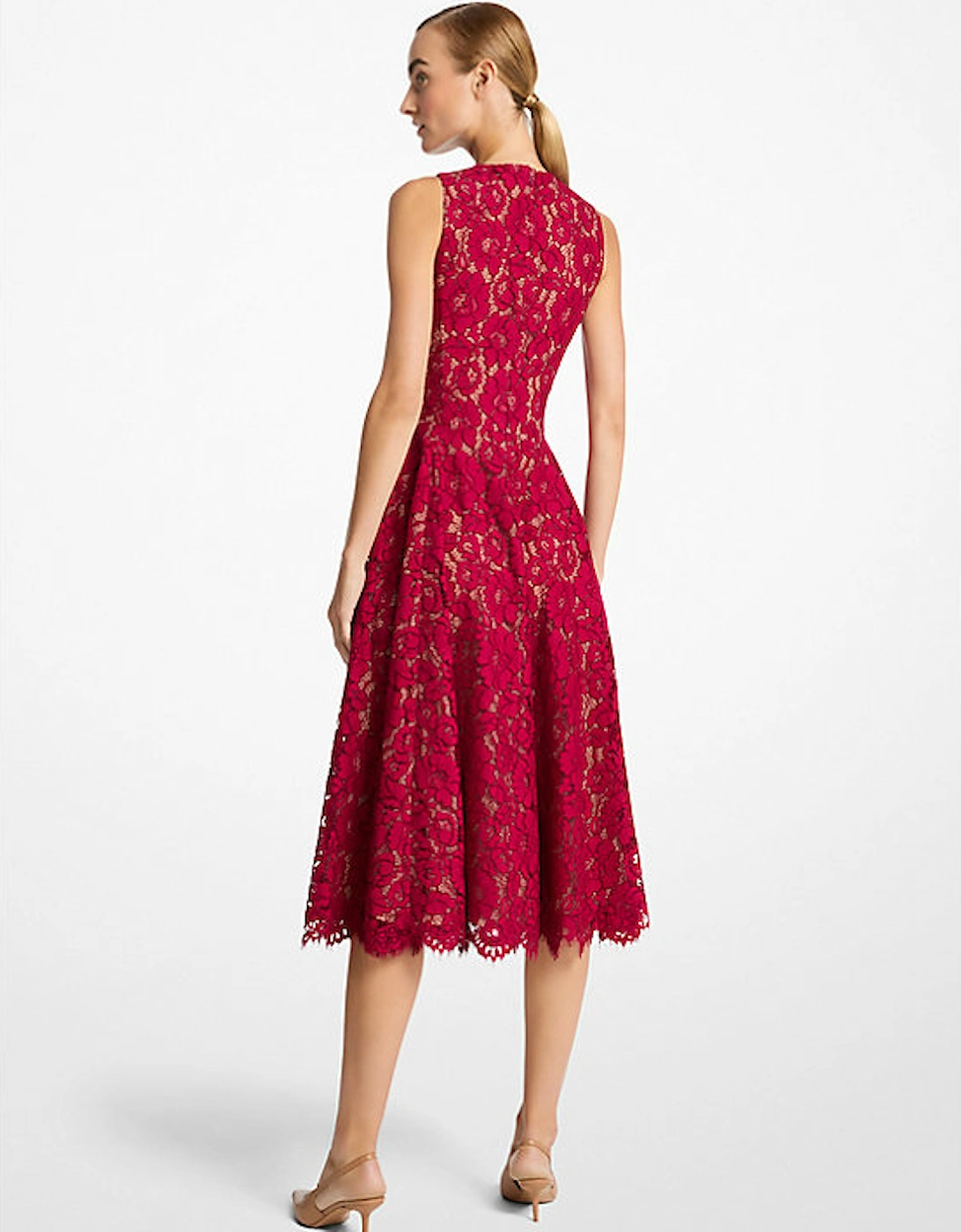 Cotton Blend Floral Lace Dance Dress