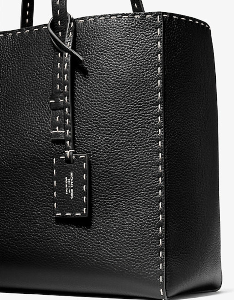 Sharon Hand-Stitched Pebbled Leather Tote Bag