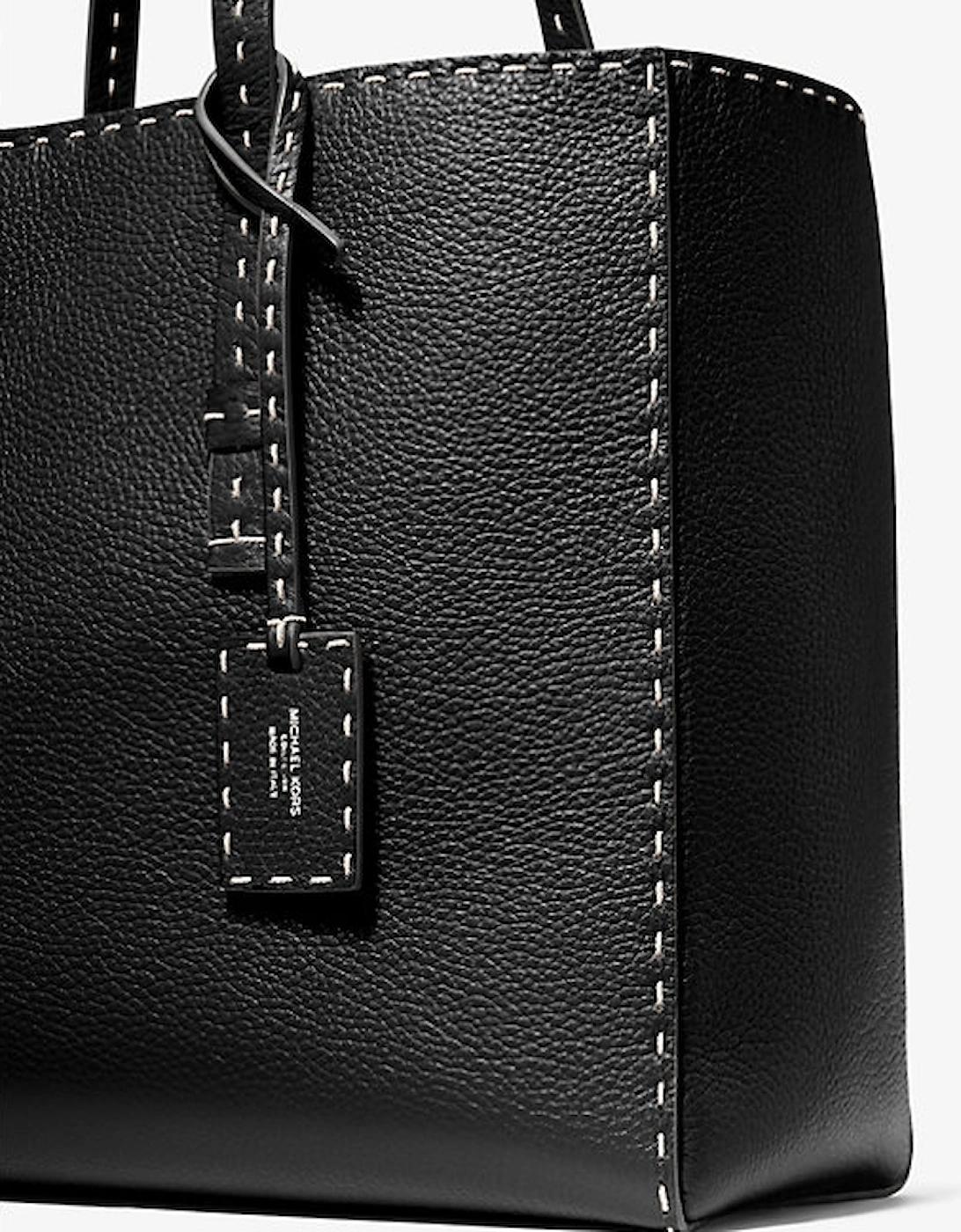 Sharon Hand-Stitched Pebbled Leather Tote Bag