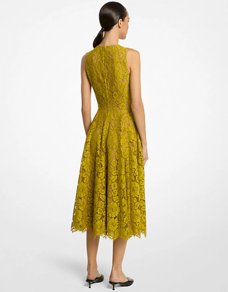 Cotton Blend Floral Lace Dance Dress