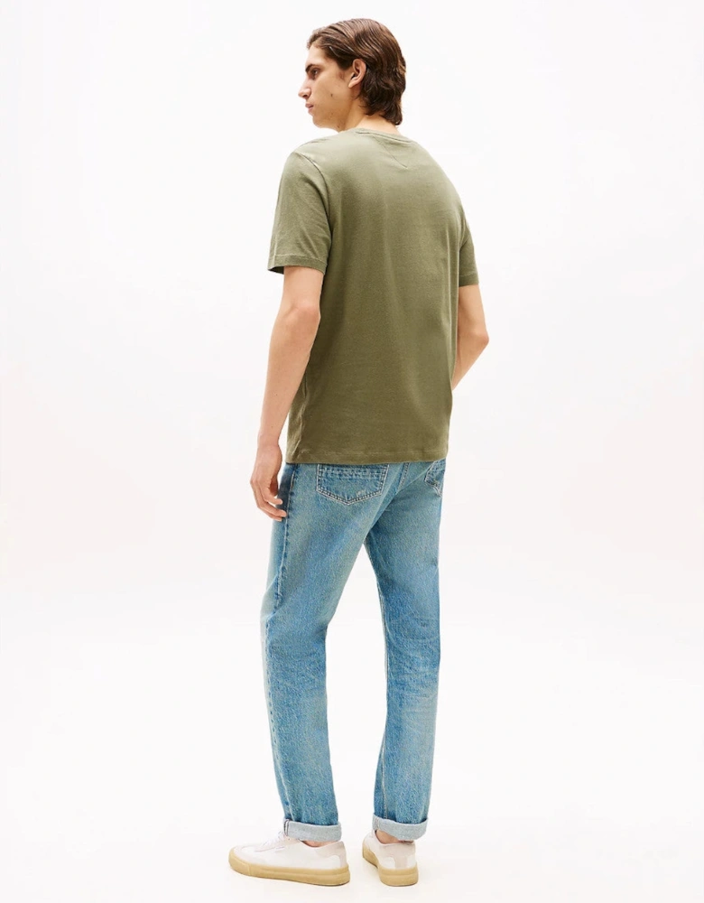 Ess Reg Fit Solid T-Shirt PLI Battle Green