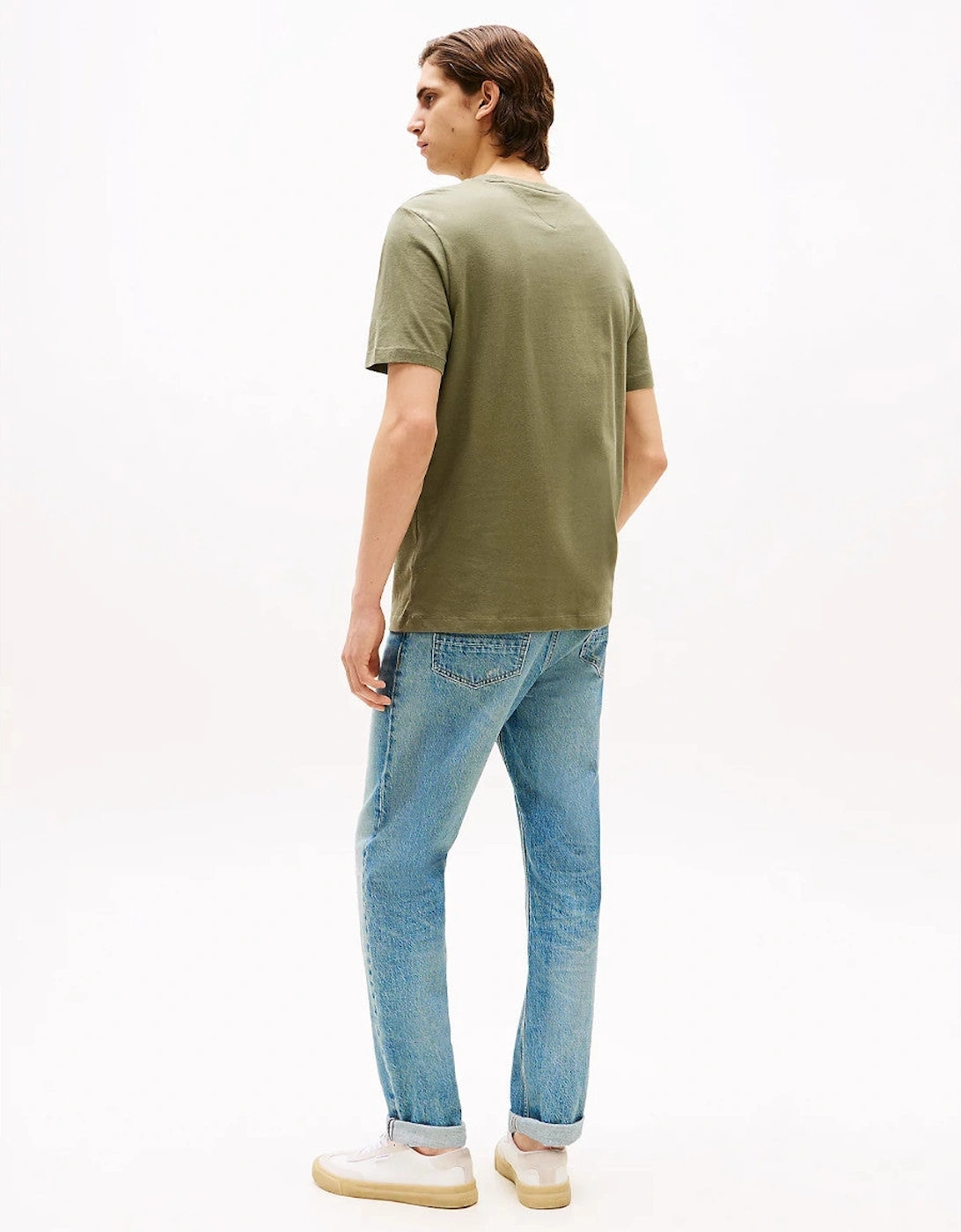 Ess Reg Fit Solid T-Shirt PLI Battle Green