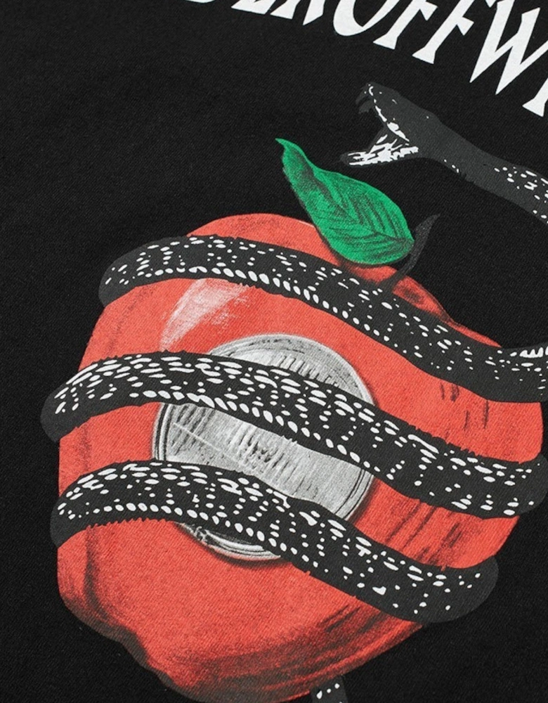 x Undercover Apple Print T Shirt Black
