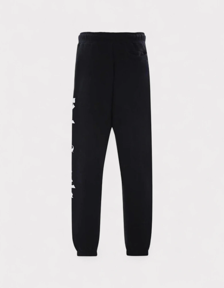 Logo Print Sweat Pants Black