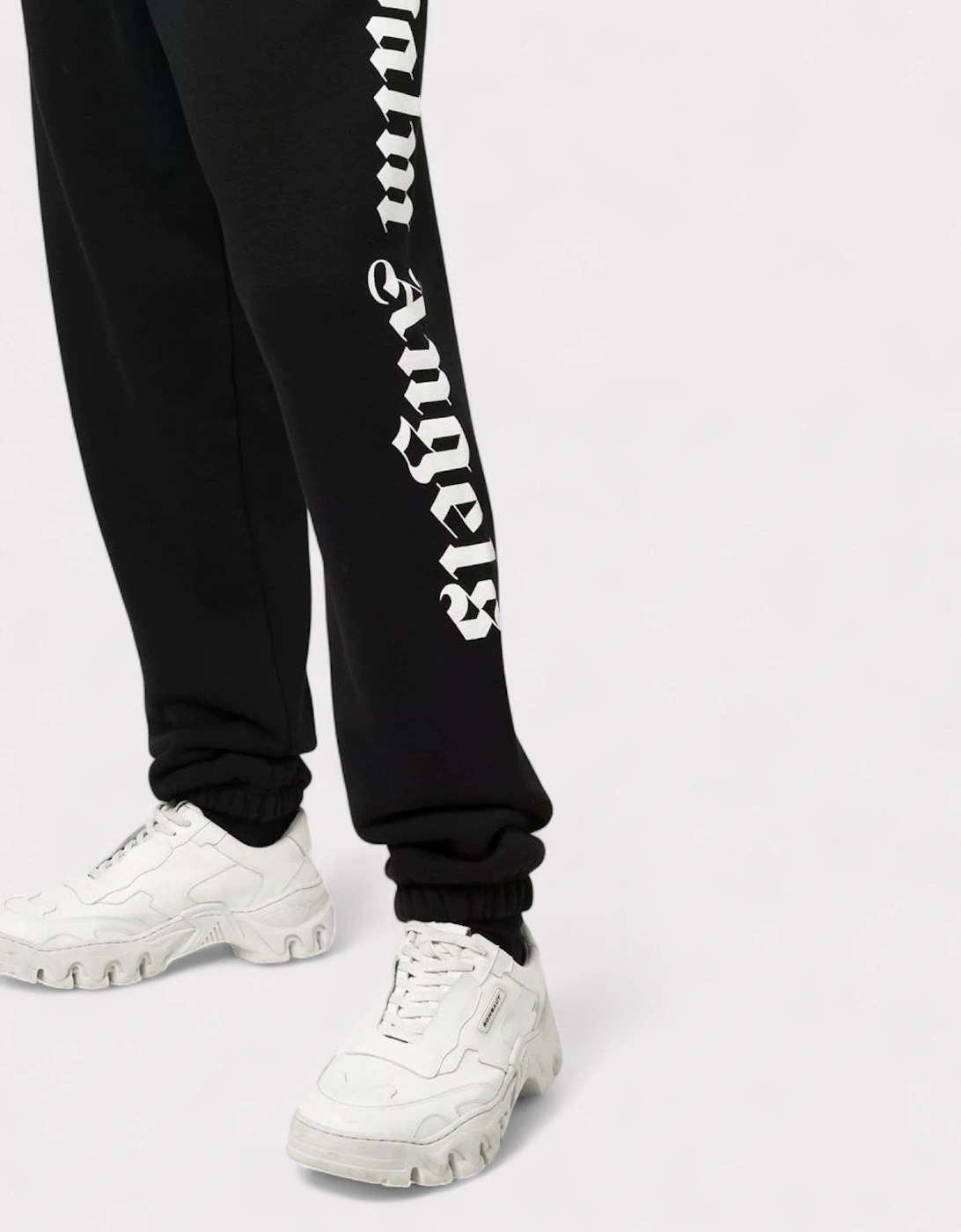 Logo Print Sweat Pants Black