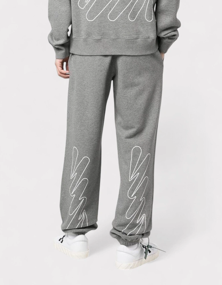 Wave Diagonal Sweatpant Grey