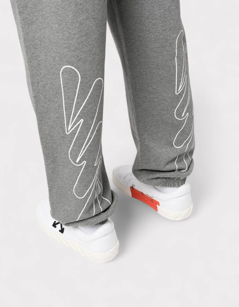 Wave Diagonal Sweatpant Grey