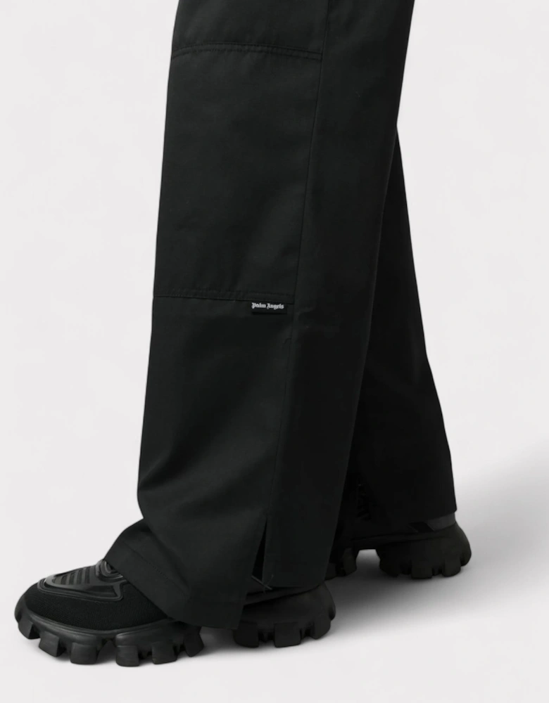 Reversed Waistband Chino Trouser Black