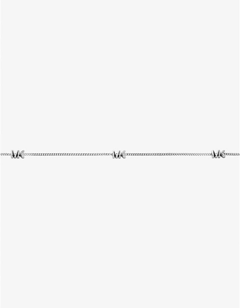Precious Metal-Plated Sterling Silver Logo Necklace