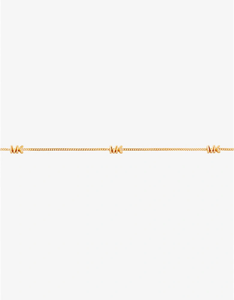 Precious Metal-Plated Sterling Silver Logo Necklace