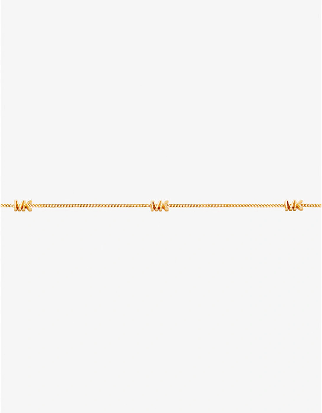 Precious Metal-Plated Sterling Silver Logo Necklace