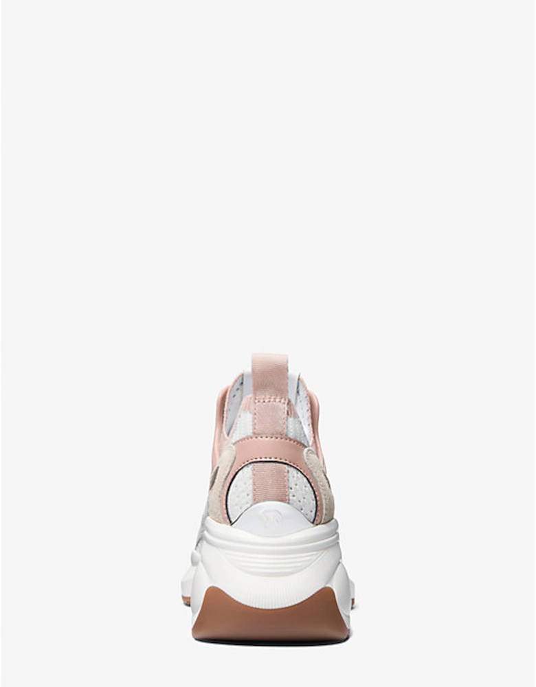Zuma Color-Block Leather and Mesh Trainer