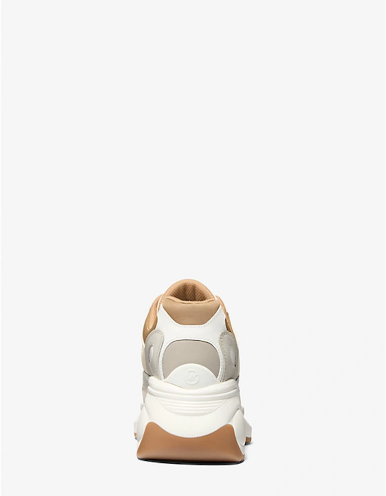 Zuma Color-Block Leather and Nylon Trainer