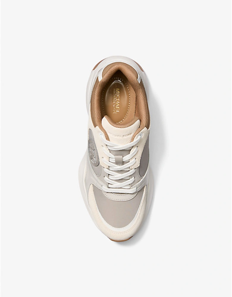 Zuma Color-Block Leather and Nylon Trainer