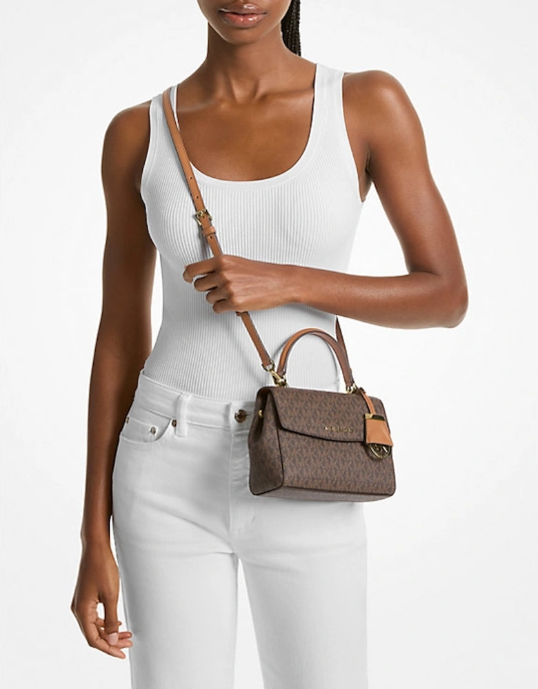Ava Extra-Small Signature Logo Crossbody Bag